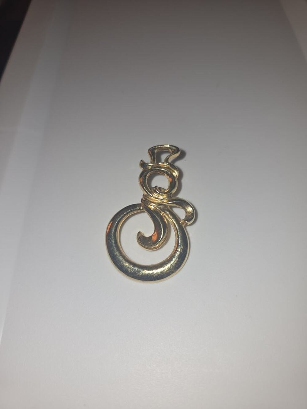 Vintage Gold-Tone CD Marked Pendant